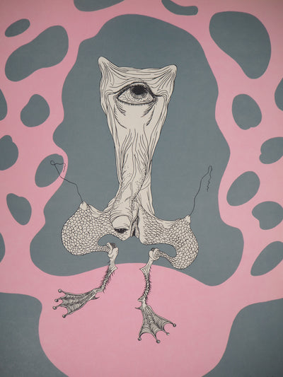 Félix LABISSE : Le Cyclope des marais, Lithographie originale (photo de détail 3) - Crédit photo : Galerie Art.Paris