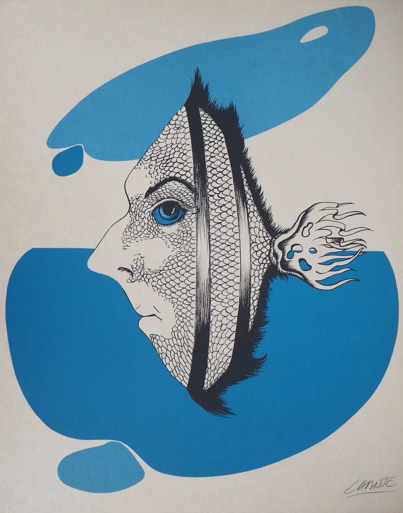 Félix LABISSE : Le Fluviot, Lithographie originale (vue générale) - Crédit photo : Galerie Art.Paris