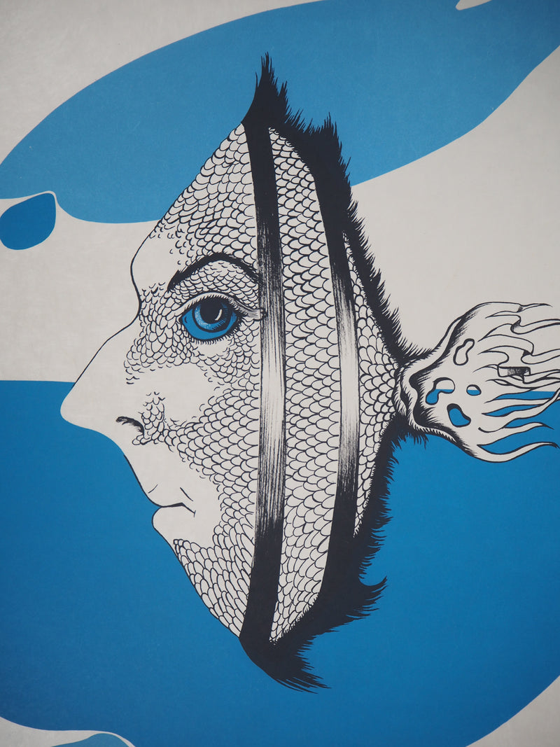 Félix LABISSE : Le Fluviot, Lithographie originale (photo de détail 3) - Crédit photo : Galerie Art.Paris