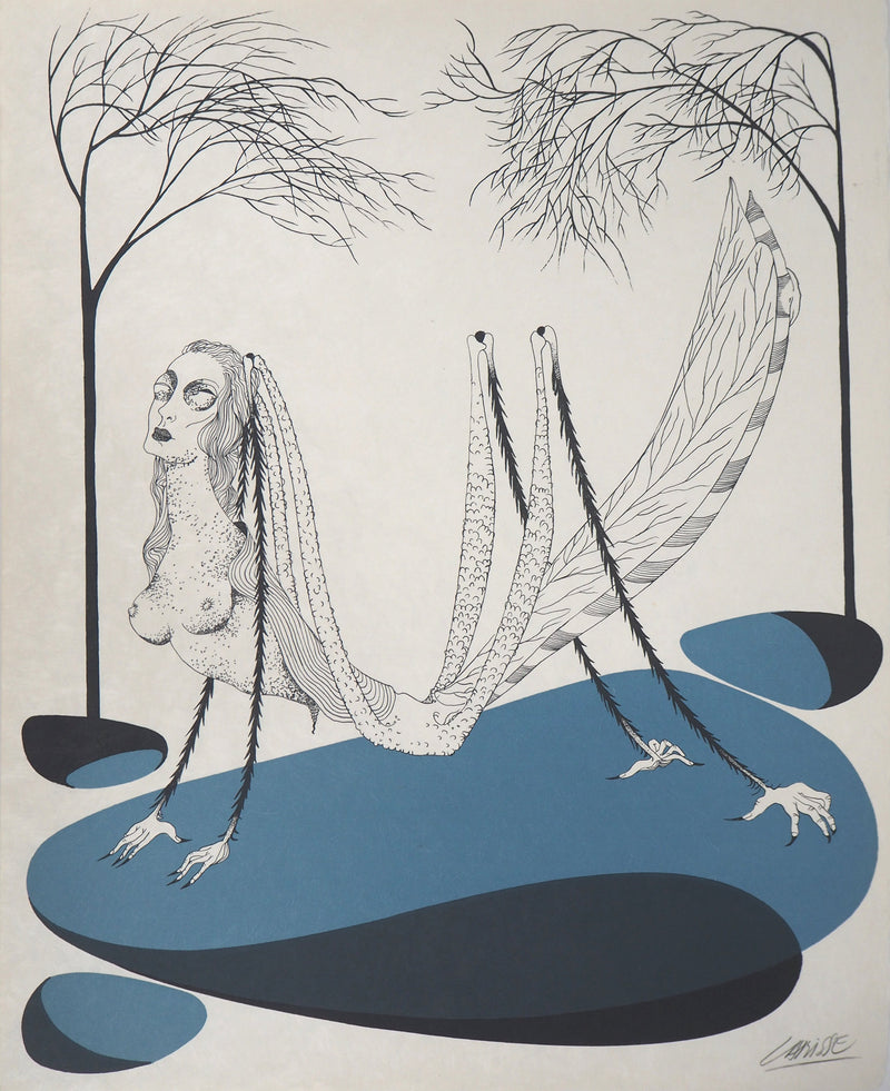 Félix LABISSE : La Locuste, Lithographie originale (vue générale) - Crédit photo : Galerie Art.Paris