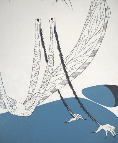 Félix LABISSE : La Locuste, Lithographie originale (photo de détail 2) - Crédit photo : Galerie Art.Paris