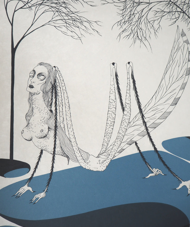 Félix LABISSE : La Locuste, Lithographie originale (photo de détail 3) - Crédit photo : Galerie Art.Paris
