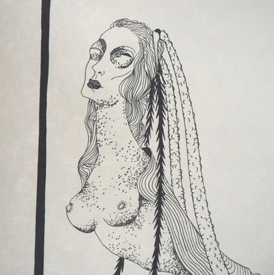 Félix LABISSE : La Locuste, Lithographie originale (photo de détail 4) - Crédit photo : Galerie Art.Paris