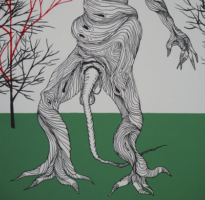 Félix LABISSE : La Mandragore, Lithographie originale (photo de détail 2) - Crédit photo : Galerie Art.Paris