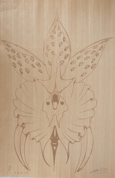 Félix LABISSE : Orchidée, le cri du coeur, Lithographie originale (vue générale) - Crédit photo : Galerie Art.Paris