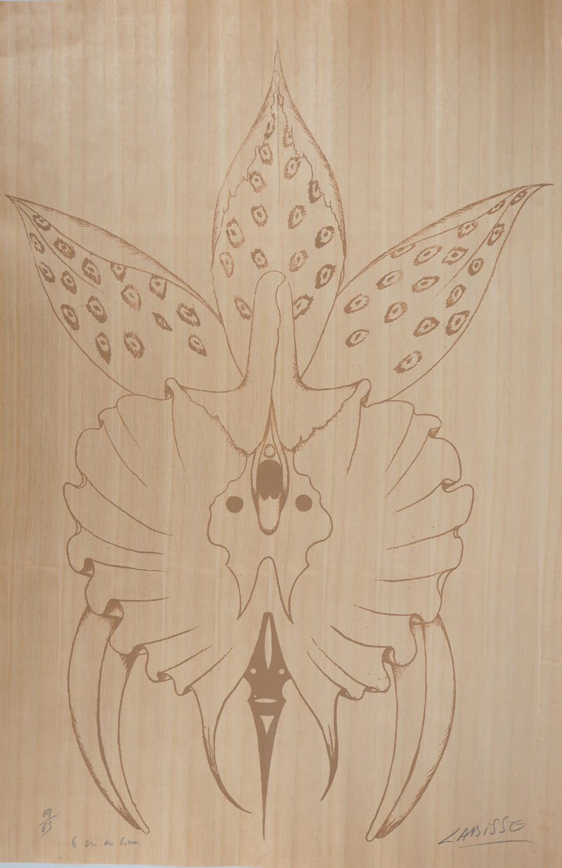 Félix LABISSE : Orchidée, le cri du coeur, Lithographie originale (vue générale) - Crédit photo : Galerie Art.Paris