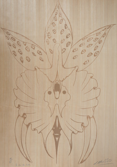 Félix LABISSE : Orchidée, le cri du coeur, Lithographie originale (photo de détail 2) - Crédit photo : Galerie Art.Paris