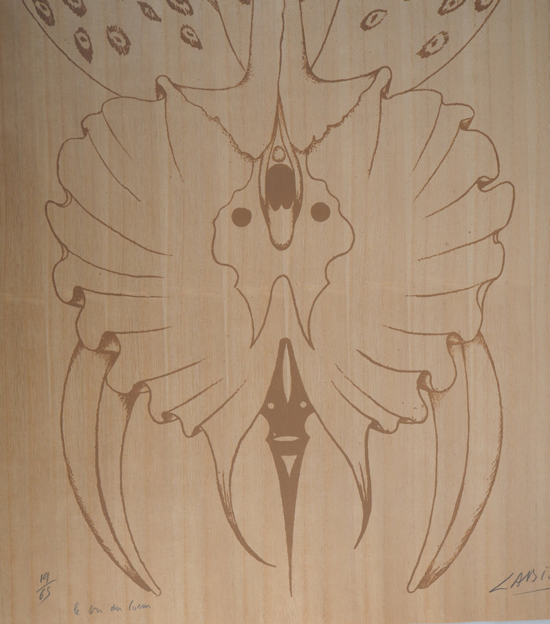 Félix LABISSE : Orchidée, le cri du coeur, Lithographie originale (photo de détail 3) - Crédit photo : Galerie Art.Paris