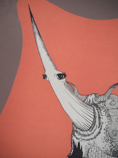 Félix LABISSE : Le Perce aurore, Lithographie originale (photo de détail 4) - Crédit photo : Galerie Art.Paris