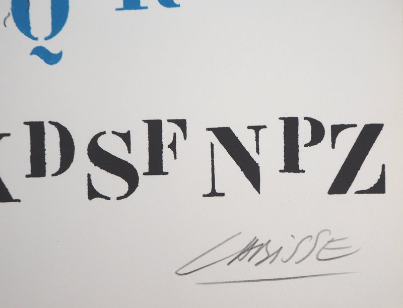 Félix LABISSE : La Tarentule des lettres, Lithographie originale (photo de détail 5) - Crédit photo : Galerie Art.Paris
