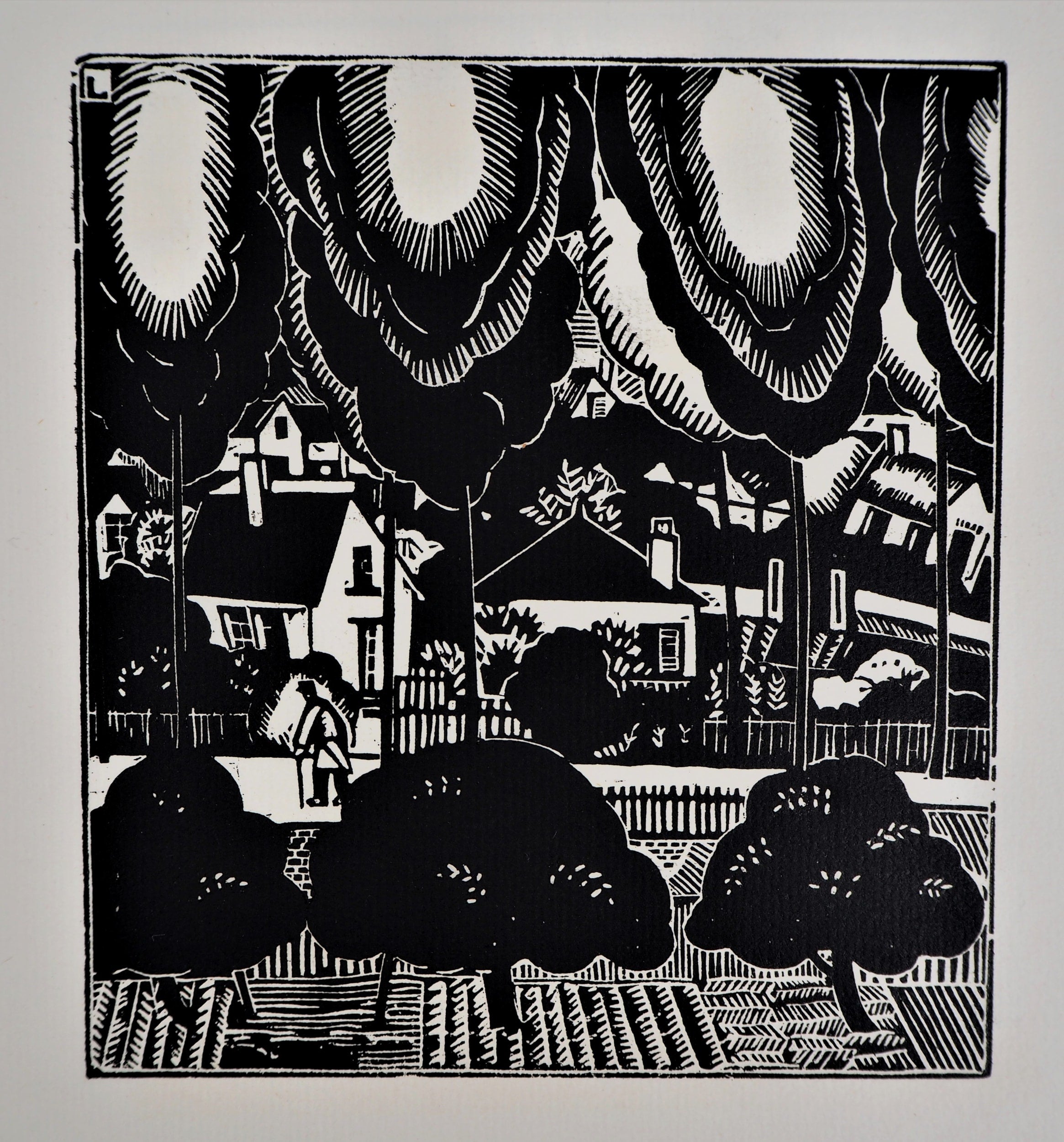 Jean-Emile LABOUREUR: In the Countryside, Original wood engraving – art ...