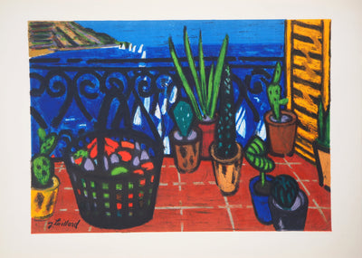 Jeanne LAILLARD : Les régates, 1956 - Lithographie