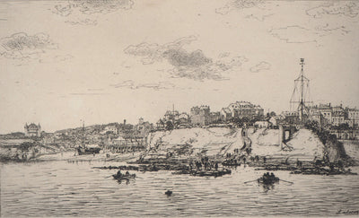 Maxime LALANNE : Charente Maritime : Port de la Plataine à Royan - Gravure