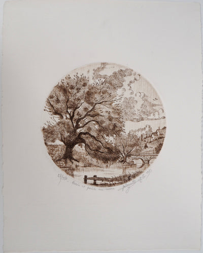 Jean Claude LALOUETTE : L'arbre et la barque, 1981 - art
