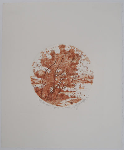 Jean Claude LALOUETTE : L'arbre et la barque, 1981 - art