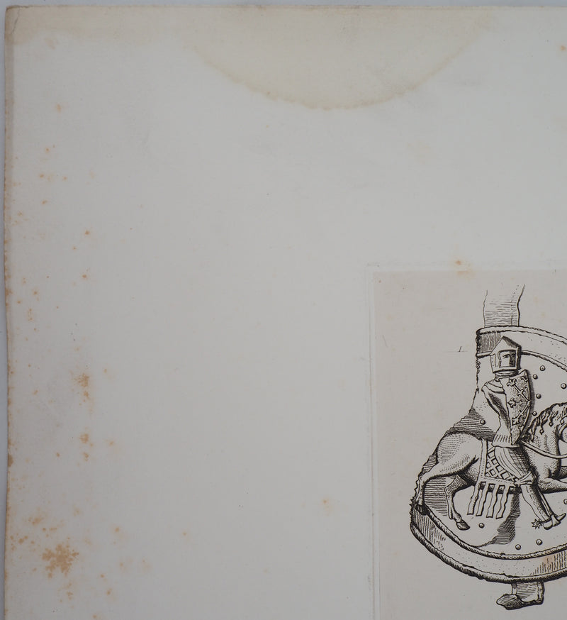 C. LAPAIX : Sceaux de famille, 1879 - Gravure (détail)