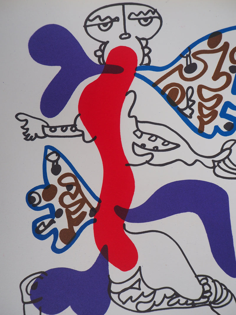 Charles LAPICQUE : Papillon surréaliste, Lithographie originale (photo de détail 2) - Crédit photo : Galerie Art.Paris