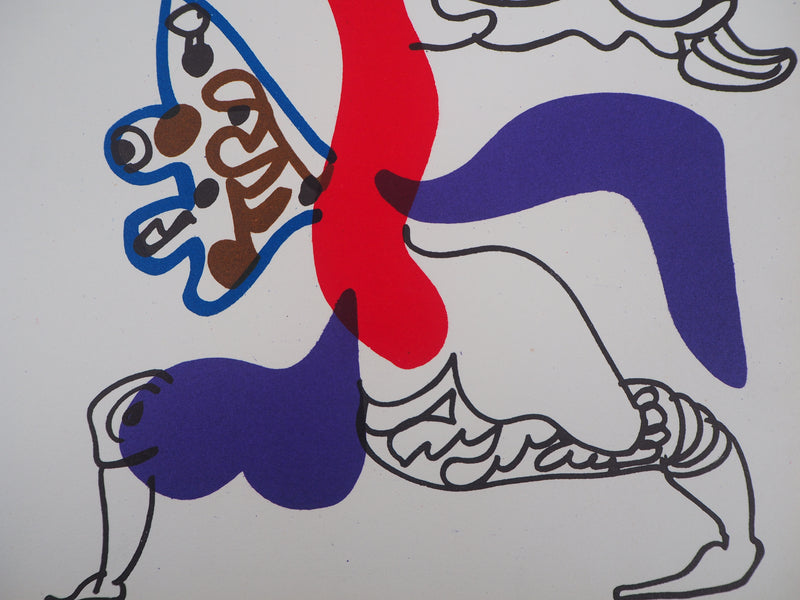 Charles LAPICQUE : Papillon surréaliste, Lithographie originale (photo de détail 4) - Crédit photo : Galerie Art.Paris