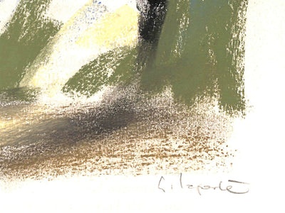 Georges LAPORTE : Oliviers sauvages - Dessin (détail)
