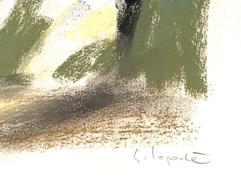 Georges LAPORTE : Oliviers sauvages - Dessin (détail)