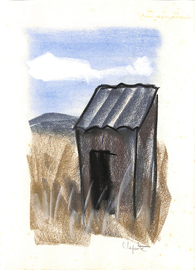Georges LAPORTE : La petite cabane - Dessin