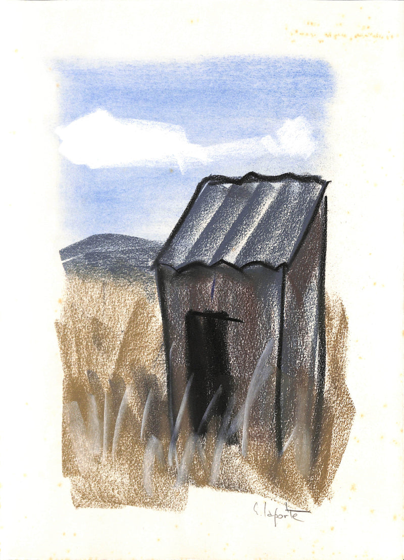 Georges LAPORTE : La petite cabane - Dessin