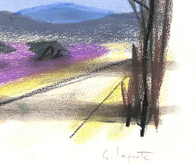 Georges LAPORTE : Sur le route de la lavande - Dessin (détail)
