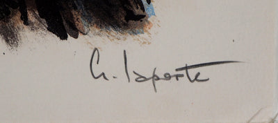 Georges LAPORTE : Gardes sur la forteresse, 1971 - Lithographie (détail)
