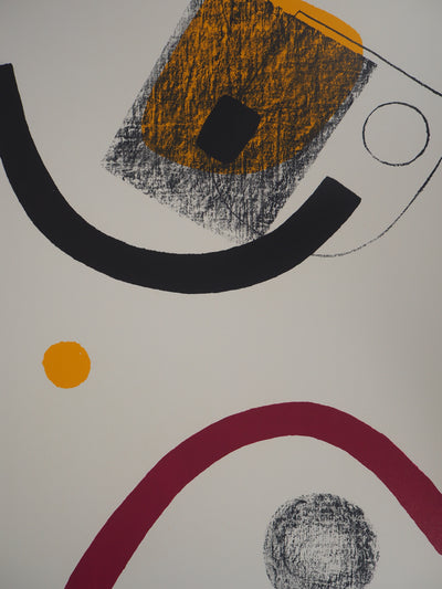 Berto LARDERA : Monde libre et clos - Lithographie (détail)