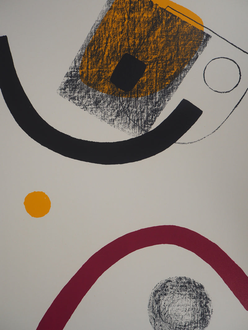 Berto LARDERA : Monde libre et clos - Lithographie (détail)