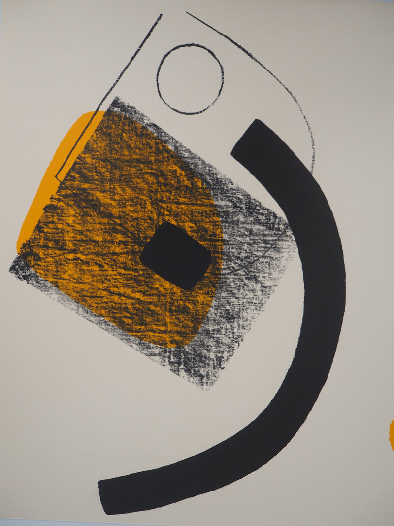 Berto LARDERA : Monde libre et clos - Lithographie (détail)
