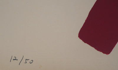 Berto LARDERA : Monde libre et clos - Lithographie (détail)