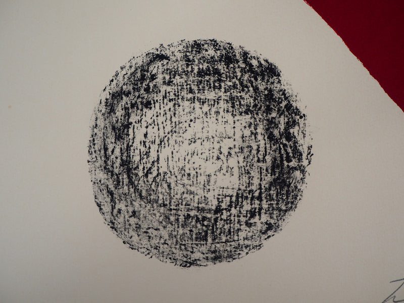 Berto LARDERA : Monde libre et clos - Lithographie (détail)