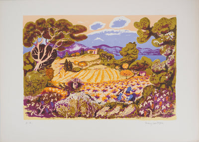 Dany LARTIGUE : Provence : l'agriculture traditionnelle - Lithographie
