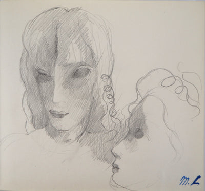 Marie LAURENCIN : Les amoureux - Dessin
