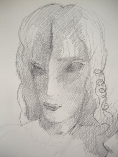 Marie LAURENCIN : Les amoureux - Dessin (détail)