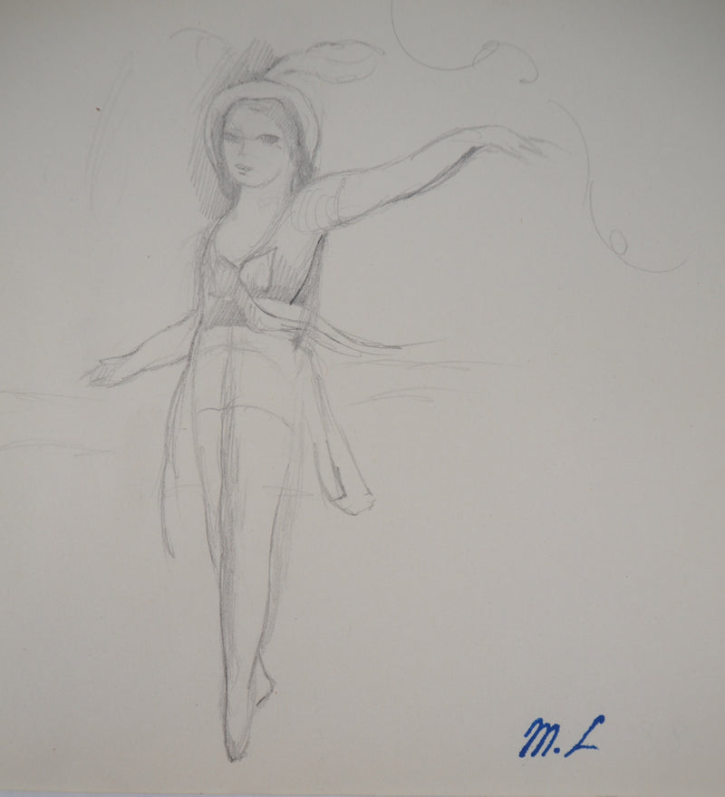 Marie LAURENCIN : Danseuse - Dessin (détail)