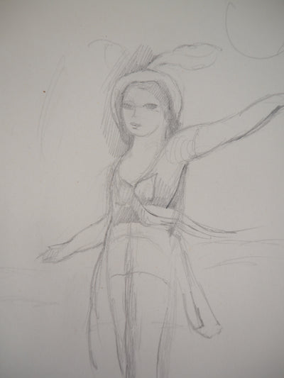 Marie LAURENCIN : Danseuse - Dessin (détail)
