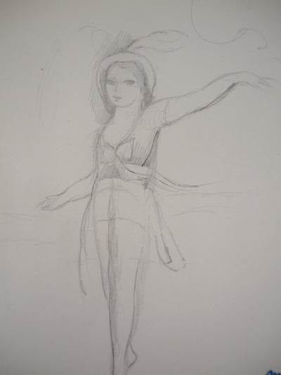 Marie LAURENCIN : Danseuse - Dessin (détail)