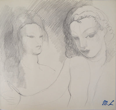 Marie LAURENCIN : Deux amies - Dessin