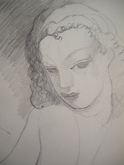 Marie LAURENCIN : Deux amies - Dessin (détail)