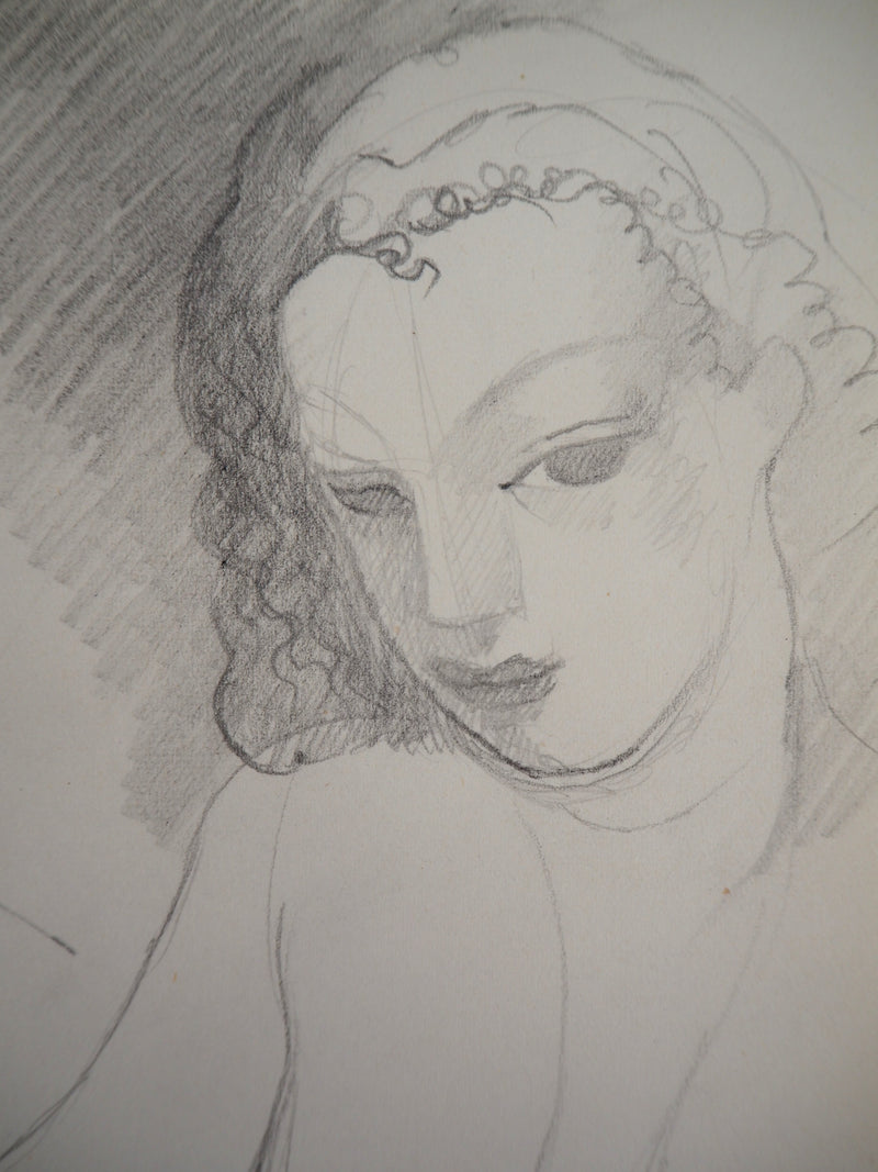 Marie LAURENCIN : Deux amies - Dessin (détail)
