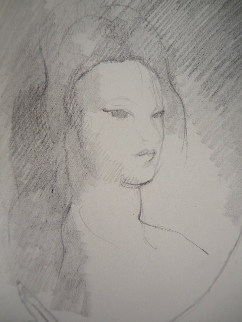 Marie LAURENCIN : Deux amies - Dessin (détail)