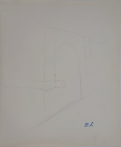 Marie LAURENCIN : Etude d'édifice, 1953 - Dessin