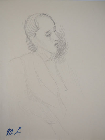 Marie LAURENCIN : Homme assis - Dessin (détail)
