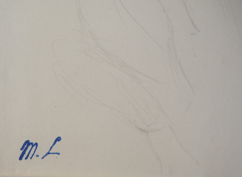 Marie LAURENCIN : Homme assis - Dessin (détail)
