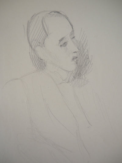 Marie LAURENCIN : Homme assis - Dessin (détail)