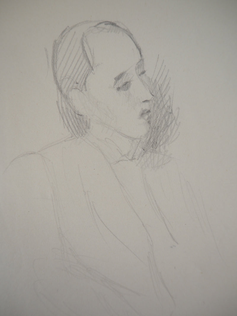 Marie LAURENCIN : Homme assis - Dessin (détail)