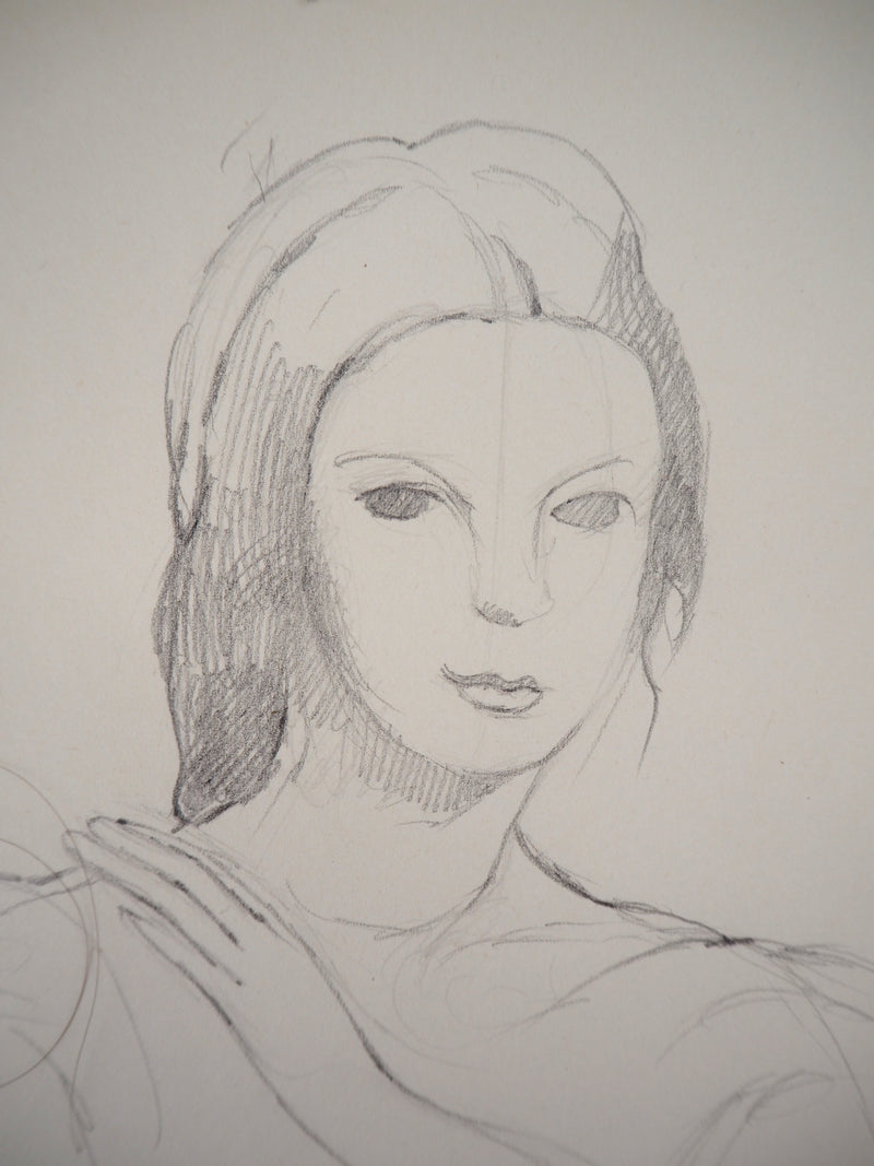 Marie LAURENCIN : Jeune modèle - Dessin (détail)
