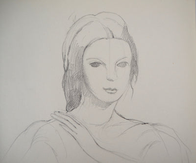 Marie LAURENCIN : Jeune modèle - Dessin (détail)